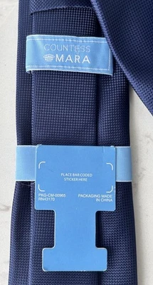 Corbata Countess Mara 100 % poliéster azul Foto 1 de 4