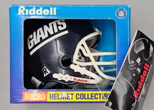 Casco da calcio Riddell 1998 NEW YORK GIANTS NY NFL 3,5 pollici x 5 pollici MICRO Mini - Foto 1 di 8