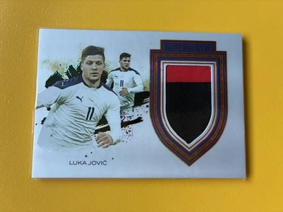 Luka Jovic Match Worn Patch 2024 Futera Incredible Hotshots 4/5 AC Milan Serbia - Image 1 of 3