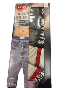 Slip Levi's Taglia S Performance Microfibra Confezione da 5 Small 28-30 - Foto 1 di 3