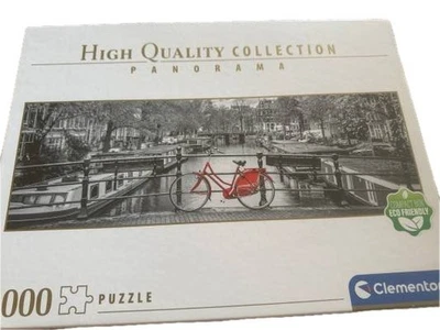 Clementoni Puzzle 1000 Pezzi Città Panorama Bici Rossa Ponte - Immagine 1 di 4
