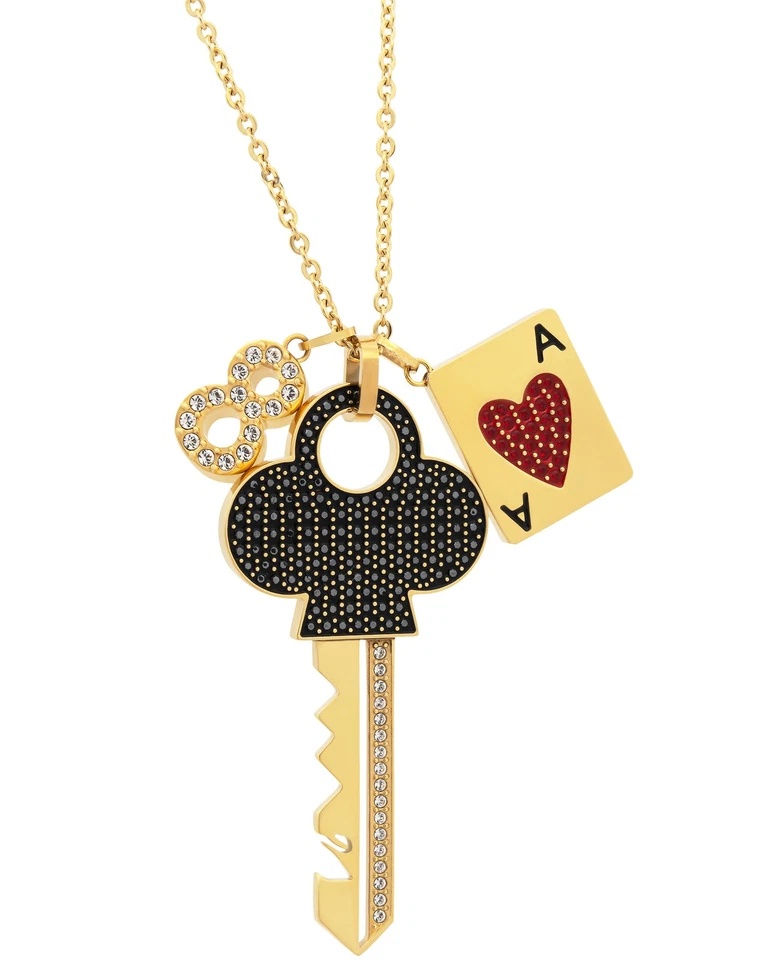 swarovski gold-plated symbolic necklace