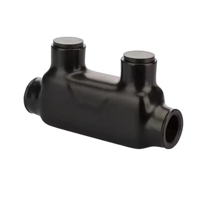 250 MCM - 6 AWG Bagged Insulated In-Line Splice, Black - Image 1 of 4