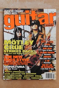 Nikki Sixx Motley Crue Autographed Signed Guitar Magazine The Dirt Mick Mars '94 - Picture 1 of 3