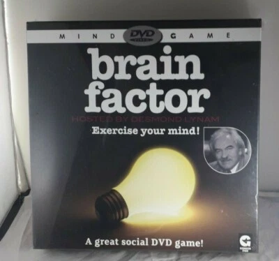  BRAIN FACTOR HOSTED BY DESMOND LYNAM DVD MIND GAME 2008 by GINGER FOX NEW  - Image 1 of 4