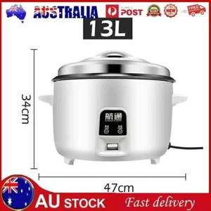 Commercial Large Capacity Rice Cooker 13 Liters Restaurant Hotel Cooking Tool AU - Picture 1 of 13