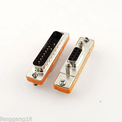 1x DB9 9 Pin Female to DB25 25 Pin Male Serial RS-232 Gender Adapter Converter - Image 1 of 4