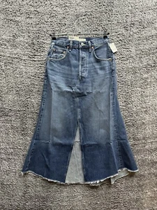 $232 Citizen of Humanity Mina Reworked Denim Skirt in Brielle Size 24 - Picture 1 of 8
