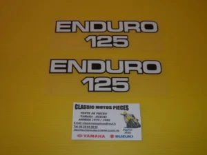 125 DTMX YAMAHA ANNEE 1978 EMBLEMES COMPATIBLES POUR CACHES LATERAUX - Imagen 1 de 1