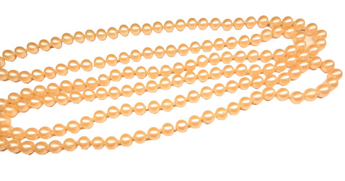 OFF WHITE Bellissima collana flapper perle finte bianche annodate a mano vintage