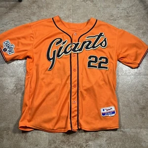 San Francisco Giants 2014 World Series Orange Jersey Authentic Majestic Size 44 - Picture 1 of 11