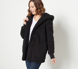Long Sleeve Wrap Cuddl Duds Sweaters 