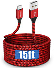 Câble long USB type C Etguuds 15 pieds, câble USB a 2,0 vers USB C charge rapide nylon B