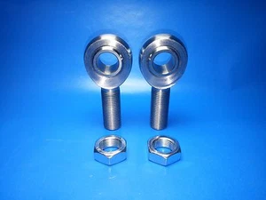 LH 5/8-18 x 5/8 Bore Chromoly Panhard Bar Rod End Kit w/ Jam Nuts Heim Joints - Picture 1 of 4