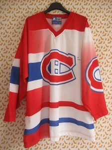 Maillot Hockey Canadiens de Montréal Starter Ice Jersey Canada vintage - L - Imagen 1 de 8