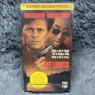 Off Limits VHS Tape November 1988 Sneak Preview CBS Fox Willem Dafoe Trailers - Image 1 of 4