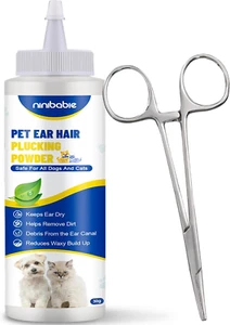 Upgraded Dog Ear Powder,Dog Ear Infection Treatment with 5.5Inch Ear Hair Rem... - Picture 1 of 12
