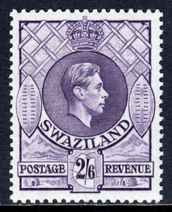 SUAZILANDIA — SCOTT 35 (SG 36a) — 1938 2/6 - EDICIÓN KGVI — Estampillada sin montar o nunca montada — scv $16 - Imagen 1 de 2