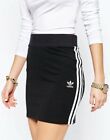 adidas Originals 3 Stripe Short Mini Black Skirt Size UK14,EU40,US M New 540