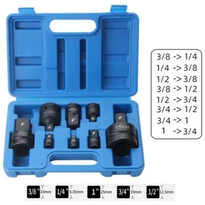 8tlg Impact Steckdose Adapter Konverter Reduzier Satz 1/4" 3/8" 1/2" 3/4" Fahrer - Bild 1 von 13