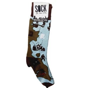 Socks Crew Men Women Kraken Pirate Ship Caribbean Treasure Chest WILL COMBO SHIP - Picture 1 of 11
