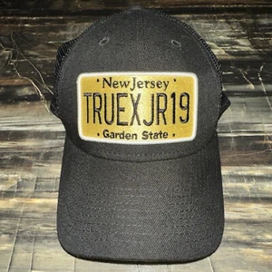 Men's Martin Truex Jr New Era Black 9FORTY License Plate Trucker Hat NASCAR - Picture 1 of 6