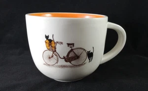 Rae Dunn Artisan Collection by Magenta Halloween Cats & Bicycle Large Mug - Imagen 1 de 7