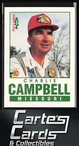 Charlie Campbell 1992-93 Pro League Bass #86 Missouri Fishing - Imagen 1 de 2