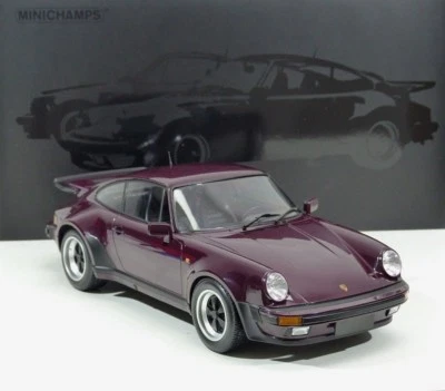Porsche 911 (930) Turbo Year 1977 Purple / Dark Violet 1:12 Minichamps - Image 1 of 4
