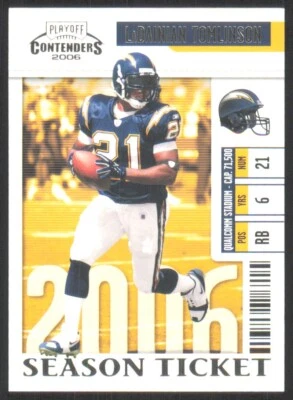 2006 Playoff Contenders LaDainian Tomlinson San Diego Chargers #80 - Image 1 of 2