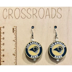 Sports Team Focal Bead Earrings - Rams - BE133 - Bild 1 von 1