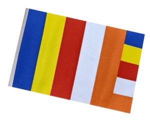 Buddhist Small Flag - Ideal for Arts and Crafts - 23cm x 15cm - Picture 1 of 3