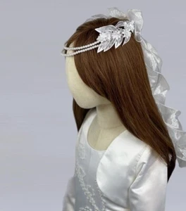 Kopfschmuck Haarschmuck Haargesteck Haarkranz zum Kommunionkleid *01 - Bild 1 von 3