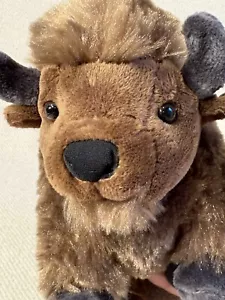 Wild Republic Bison Buffalo Plush 8" Long 2017 With Tags Stuffed Animal Toy - Picture 1 of 14
