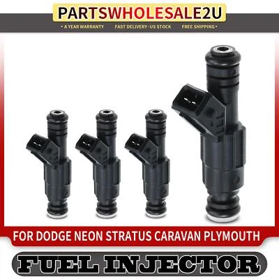4x Inyector de combustible para Chrysler Cirrus Sebring Dodge Caravan Stratus Plymouth Neon Foto 1 de 4