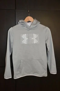 Under Armour Hooded Sweatshirt, Boys, Youth Med, Gray, Preowned - Picture 1 of 3