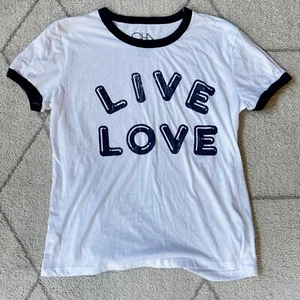 Chaser "Live Love" Retro Style Graphic Tee Sz Large - Picture 1 of 4