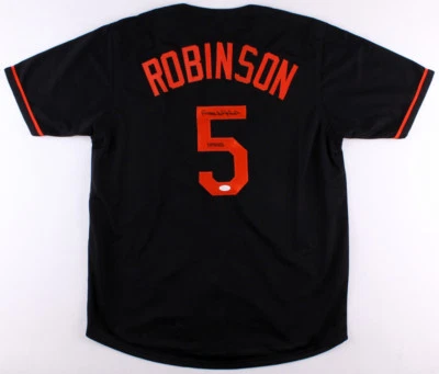 Brooks Robinson Signed Baltimore Orioles Jersey Inscribed "HOF 83" (JSA COA) 3 B - Image 1 of 4