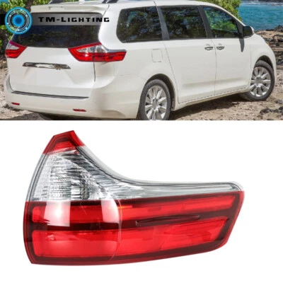 Luz trasera exterior para Toyota Sienna 2015-2020 lámpara de freno lado derecho del pasajero Foto 1 de 4