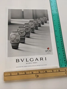 1-page Clipping - Roma 1884 watches photo Bulgari Print Ad - Bild 1 von 3