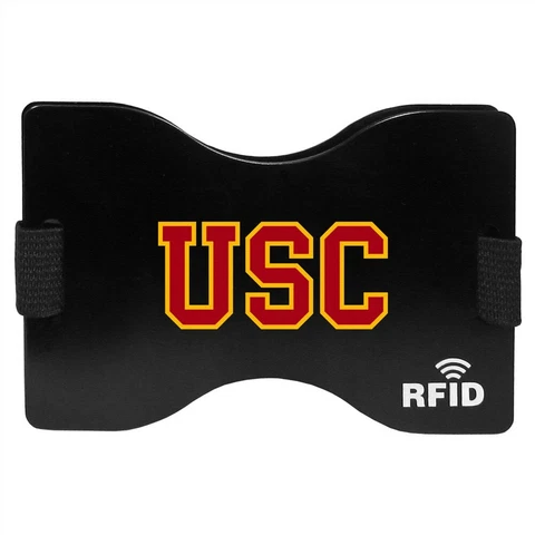 USC Trojans Wallet RFID Blocking Slim Pocket Money Clip NCAA College Sports Fan Cover