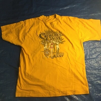 Camiseta De Colección Auténtica Golds Gimnasio Para Hombres Construida Para Durar RARA Camisa XXL Foto 1 de 4
