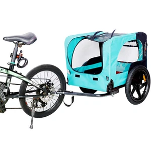 Bike Dog Trailer Foldable Pet Jogging Stroller w/Wheels Bicycle Trailer Carrier - Picture 1 of 15