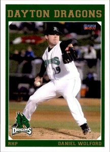 2011 Dayton Dragons Choice #25 Daniel Wolford Roseville California Baseball Card