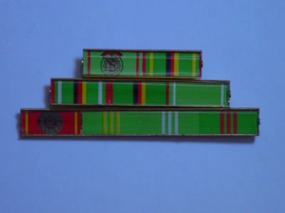 DDR MdI Volkspolizei Ordenspange Interimsspange 9-teilig  - Bild 1 von 2