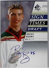 2019-20 SP Authentic Brent Burns Sign of the Times Draft Auto!