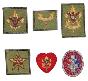1950s-60s Eagle Scout Complete Rank Set Tenderfoot - Eagle Boy Scout (DG463) - Picture 1 of 2