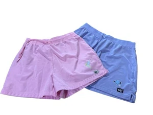 2 Disney Shopping Eeyore lila Tinker Bell rosa Shorts LG Flecken Set - Bild 1 von 12