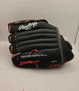 Rawlings 11" Baseball Glove ~ PL11BGS ~ Black/Red ( RHT ) Right Hand Throw - Picture 1 of 10