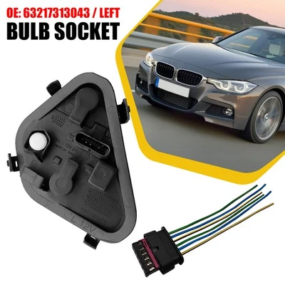 Left For BMW 320i 328i 335i 2012-2014 2015 Driver Rear Bulb Socket 63217313043 - Image 1 of 4